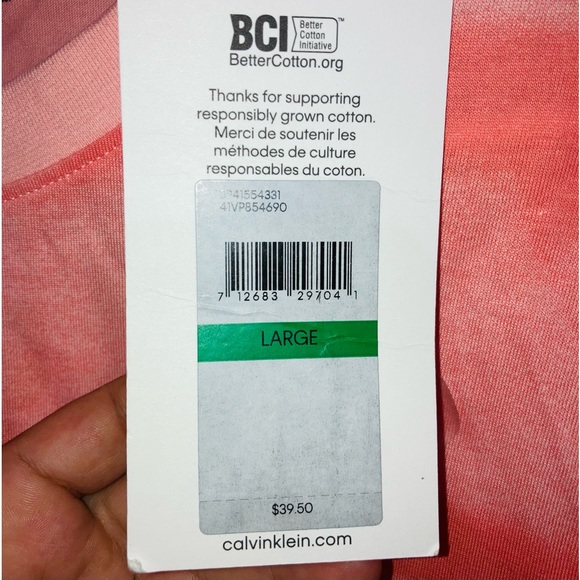 *New* CK Long Sleeve Monogram Logo T-Shirt  Size L - Picture 9 of 9
